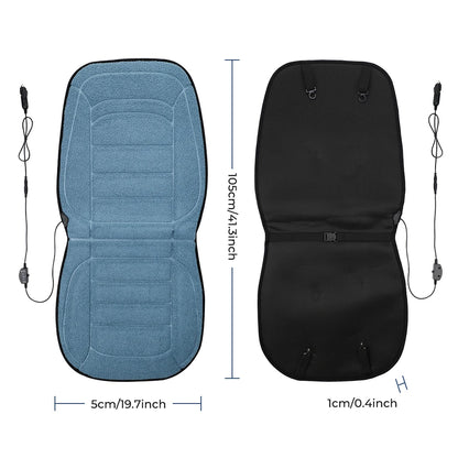 Massager Chair Pad Electric Heating Vibrating Cervical Neck Back Body Cushion Massag for Car Home Lumbar Mattress - Color: 12V Type, Plug Type: 12V type