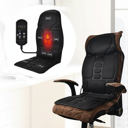 Massager Chair Pad Electric Heating Vibrating Cervical Neck Back Body Cushion Massag for Car Home Lumbar Mattress
