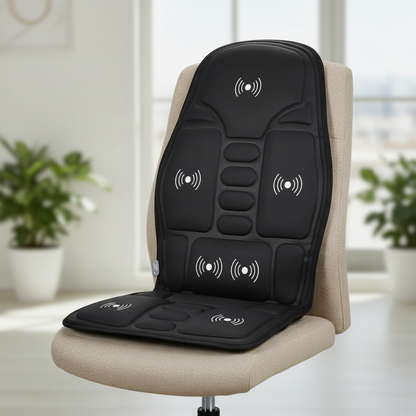 Massager Chair Pad Electric Heating Vibrating Cervical Neck Back Body Cushion Massag for Car Home Lumbar Mattress